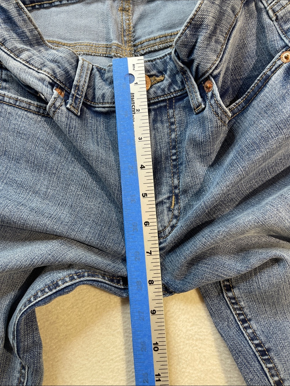 Maurices M JEANS  SIZE 0 REG MID RISE SLIM STRAIGHT Women's Flare Jeans - Picture 4 of 9